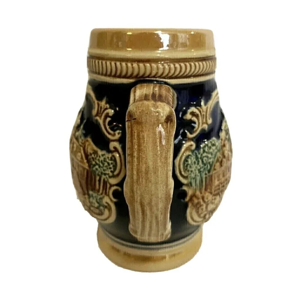 Lerchen Ceramic Beer Stein Mug West Germany Original Collectible Vintage German